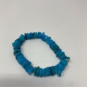 Blue Ocean Puka Shell Bracelet